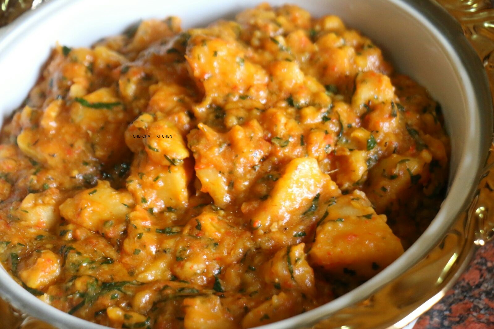 Yam Porridge and Plantain